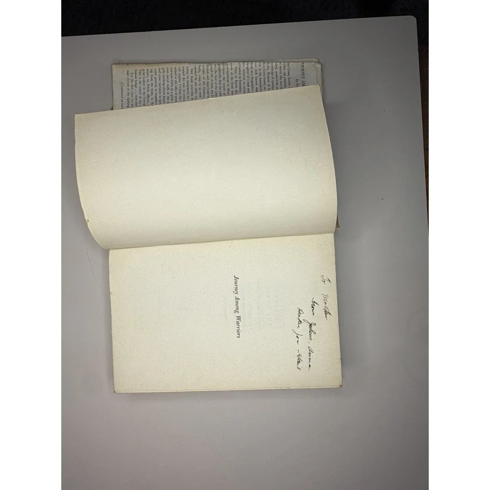 Journey Among Warriors by Eve Curie Halcyon House Hardcover with Dust Jacket